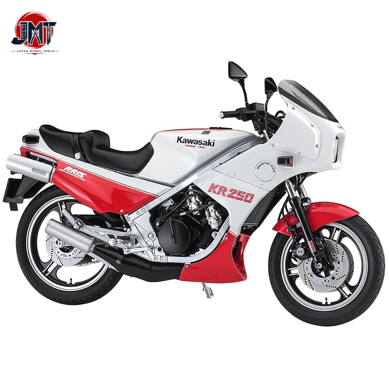 Hasegawa 1/12 Kawasaki KR250 (KR250A) White/Red Color Plastic Model 21745
