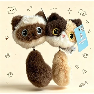 COD ตุ๊กตานุ่มฟูรูปแมว ของแขวน ตุ๊กตา พวงกุญแจ ฮีลใจ มีหลายขนาดให้เลือก 17/30/40cm ไส้ PP วันเกิดของขวัญวัน