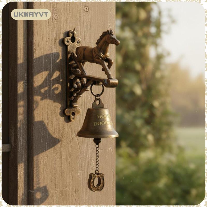 [ukwryvt] Running Horse Entry Chime Equestrial Themed Farmhouse Horse Chime Mechanical Function Desi