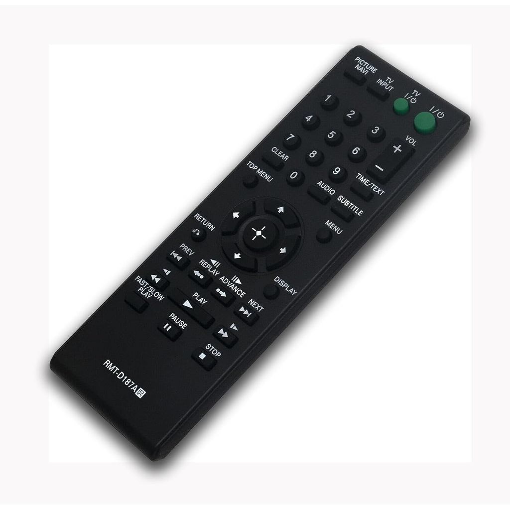 RMT-D187A เปลี่ยนรีโมทคอนโทรลสําหรับ Sony DVP-SR200 DVP-SR200B/SR200P/SR200P/SR400P/NS710H DVP-NS