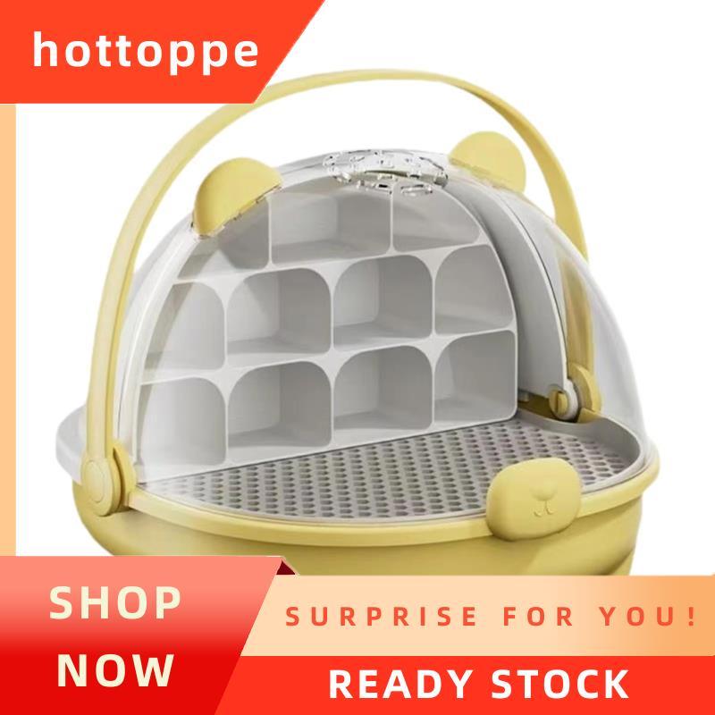 hottoppeSilkworm Breeding Box for Silkworms Turtles Easy to Observation Portable Reptile Feeding Box