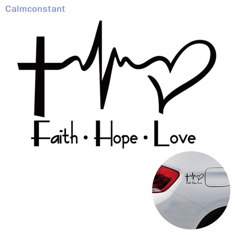 Ca> Faith Hope Love Vinyl Car Stier การ์ตูน Religiou สัญลักษณ์ได้ดี