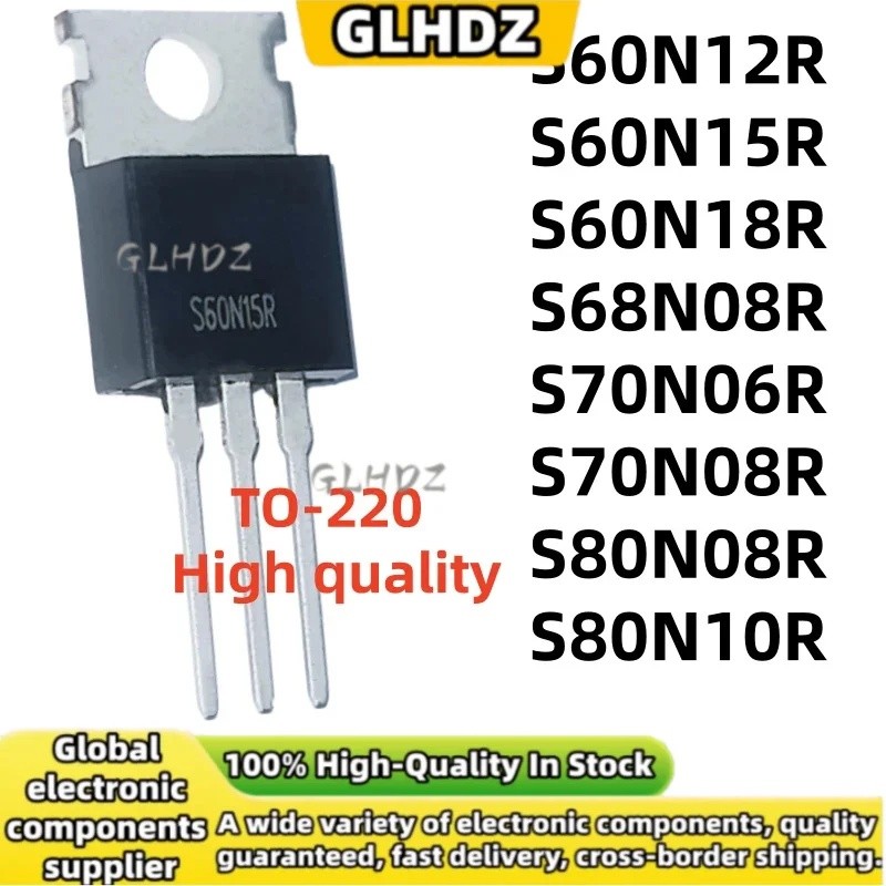 TO-220 5PCS S60N12R S60N15R S60N18R S68N08R S70N06R S70N08R S80N08R S80N10R จุดสินค้า