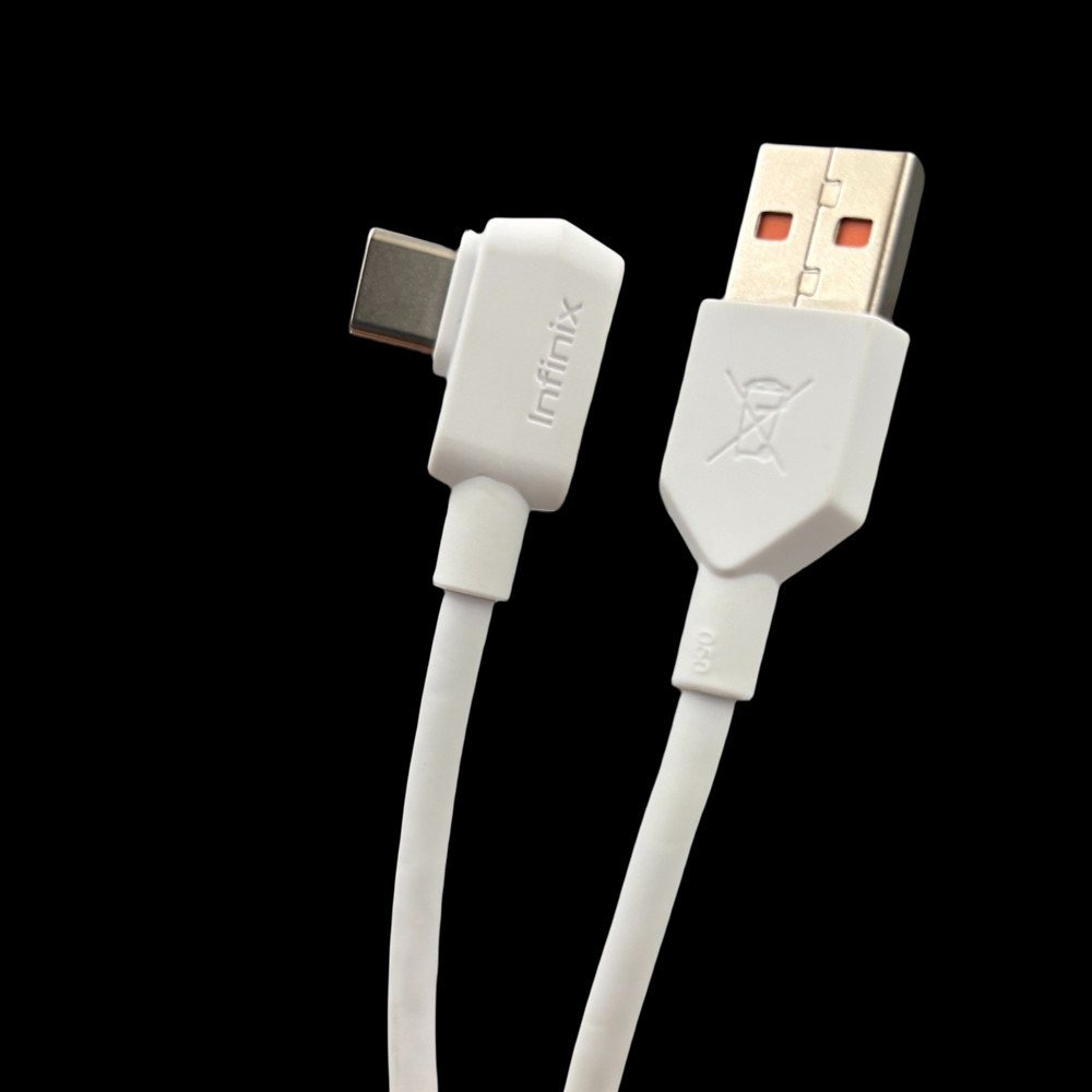 USB A ถึง USB C 1M Elbom สาย 6A USB3.2 Fast Charge สําหรับ Infinix Hot 60 50 40 Pro 60i 50i 40i 30i 