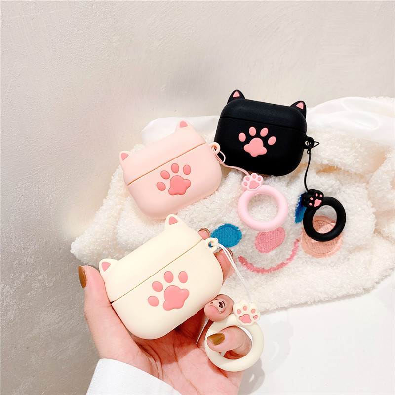 {ร้านค้าขายร้อน} ins กรงเล็บแมวน่ารักเหมาะสําหรับเคสป้องกันรุ่น a3 4 รุ่น pro2 รุ่นชุดหูฟังบลูทูธหญิ