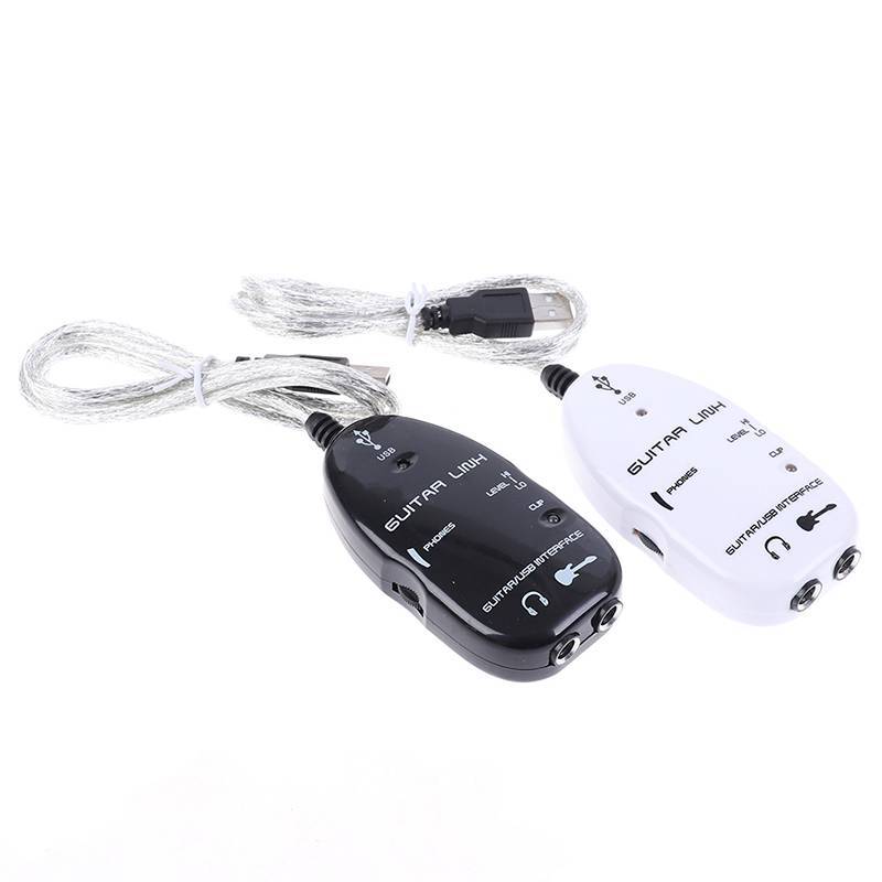 {maybest} Guitar Cable Audio USB Link Interface Adapter For /PC Guitarra Players Gift {TH}