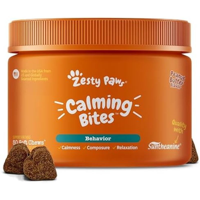 Zesty Paws Advanced Calming Chews สําหรับสุนัข - , เบคอน, 90 Ct