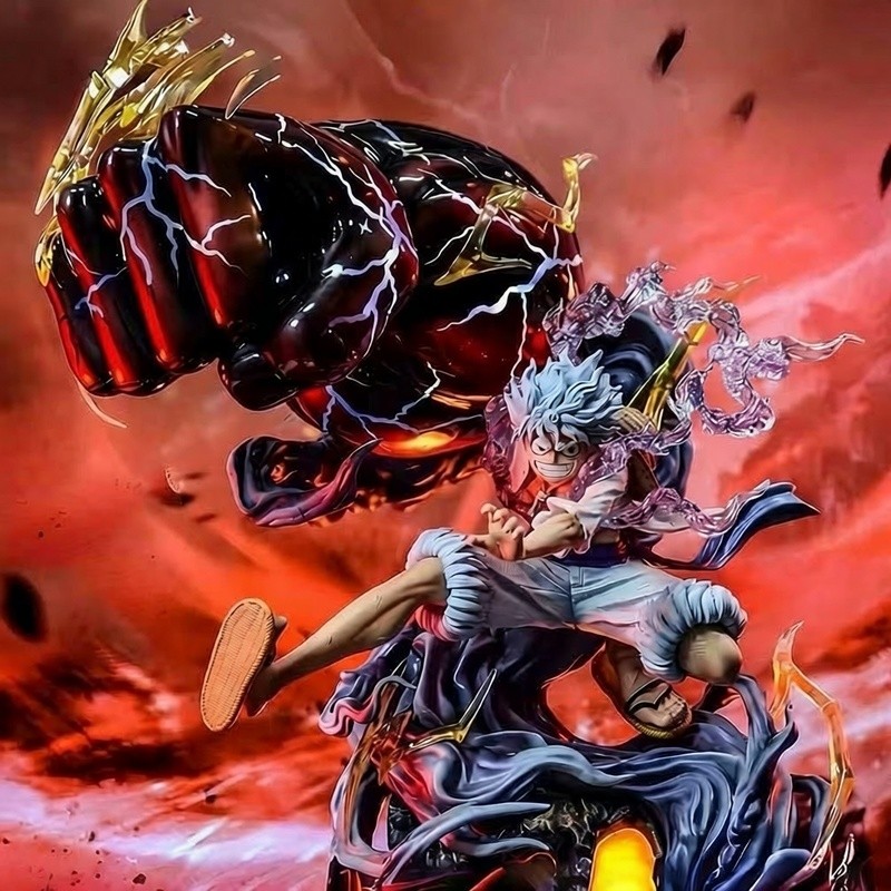 One Piece Figure Explosion Giant Fifth Gear Nika Luffy One Piece GK Model Figure Luffy