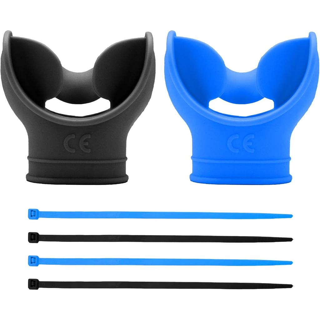 2 PCS ซิลิโคน Snorkel Mouthpiece เปลี่ยนดําน้ํา Scuba Diving Mouthpiece Scuba Mouthpiece พร้อม Regul