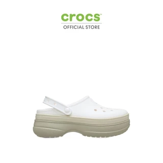 CROCS รองเท้าลำลองผู้ใหญ่ CLASSIC STACKED CLOG รุ่น 211355-0WV - CHALK