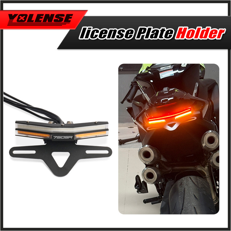 ใหม่ Fit สําหรับ 750SR-S 750SR 750 SR รถจักรยานยนต์ป้ายทะเบียนแบบบูรณาการไฟ LED ไฟเลี้ยว