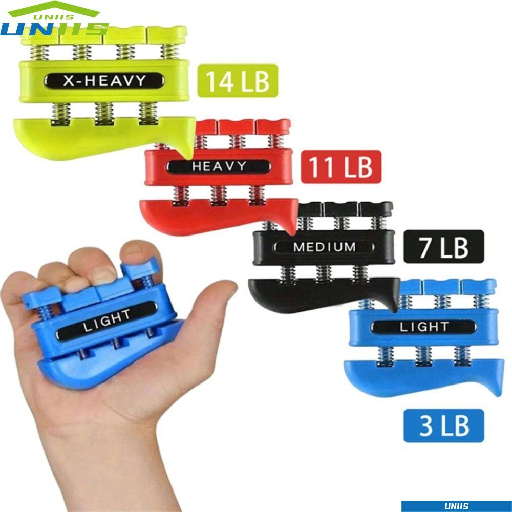 UNIIS เทรนเนอร์นิ้ว, Strengthener Hand สําหรับ Musician Rock Climbing Finger Exerciser, แบบพกพา Finger Strengthener Grip อุปกรณ์ออกกําลังกายสําหรับ Forearm และมือ