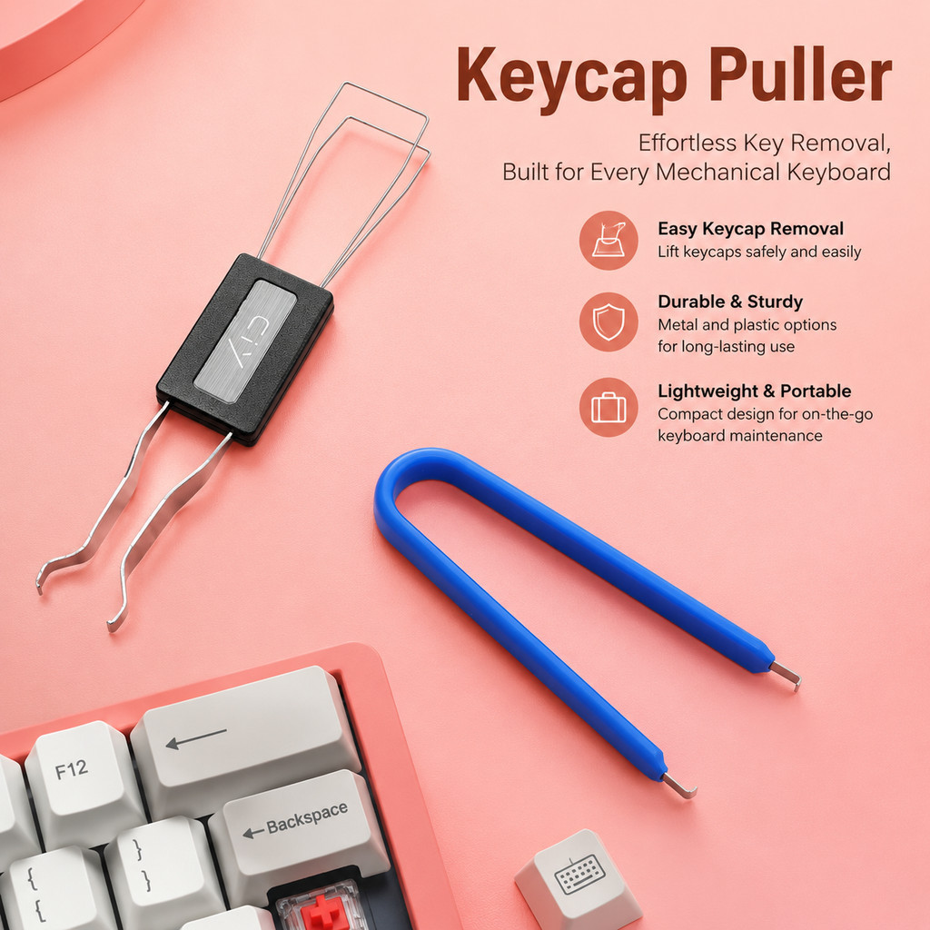 Camp Ergonomic Design Steel AntiStatic IC Puller Tool Keycap Puller สําหรับการบํารุงรักษาคีย์บอร์ดแบ