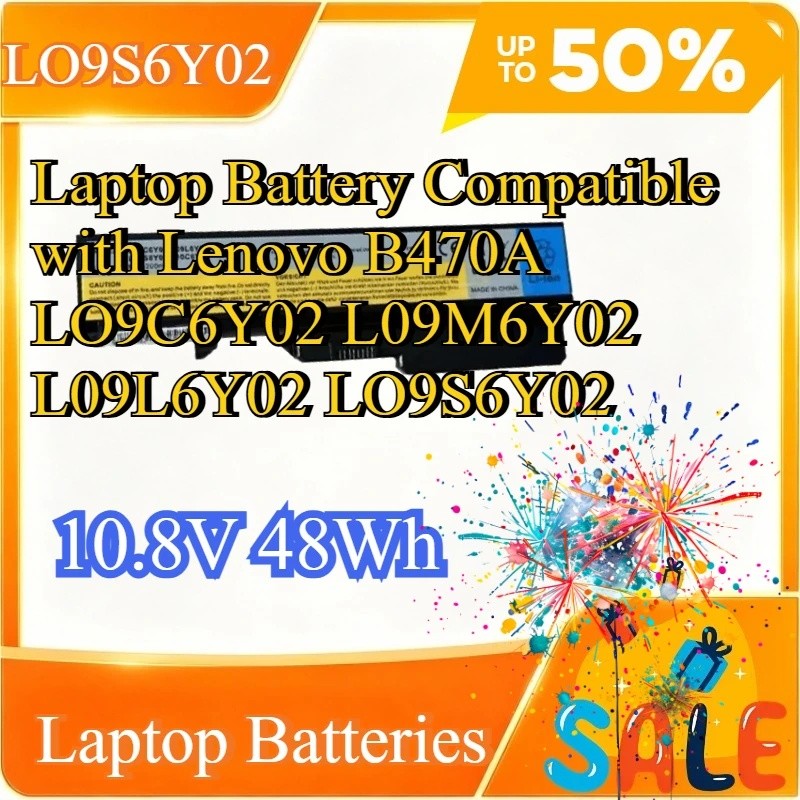 10.8V 48Wh แบตเตอรี่ Li-ion สําหรับ Lenovo B470A L09C6Y02 L09M6Y02 L09L6Y02 L09S6Y02