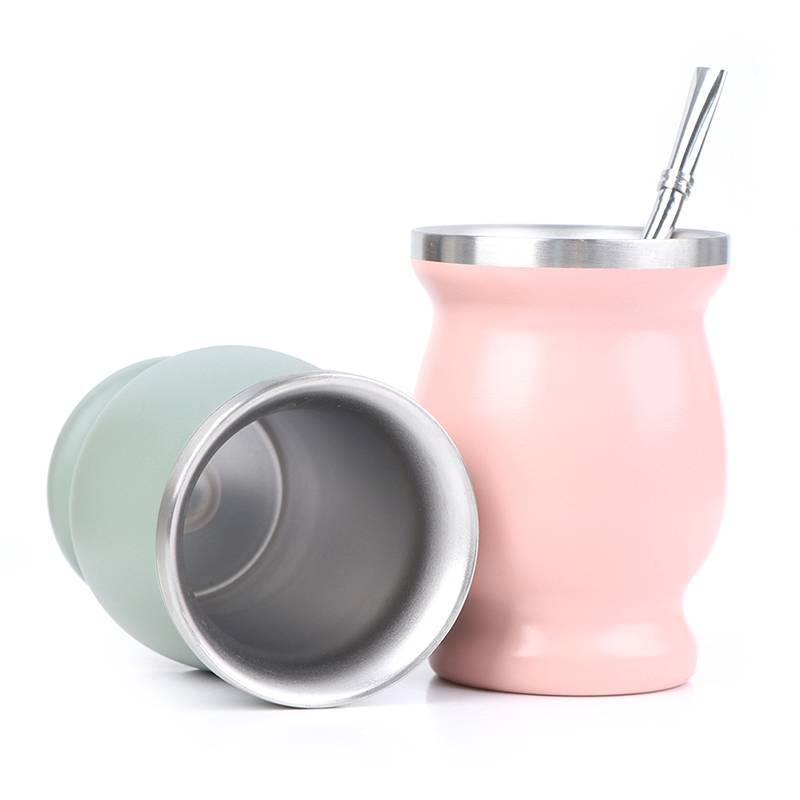 [SFI] Yerba Mate Cup 304 สแตนเลส 8oz Argentine Yerba Mate Gourd With illas MY