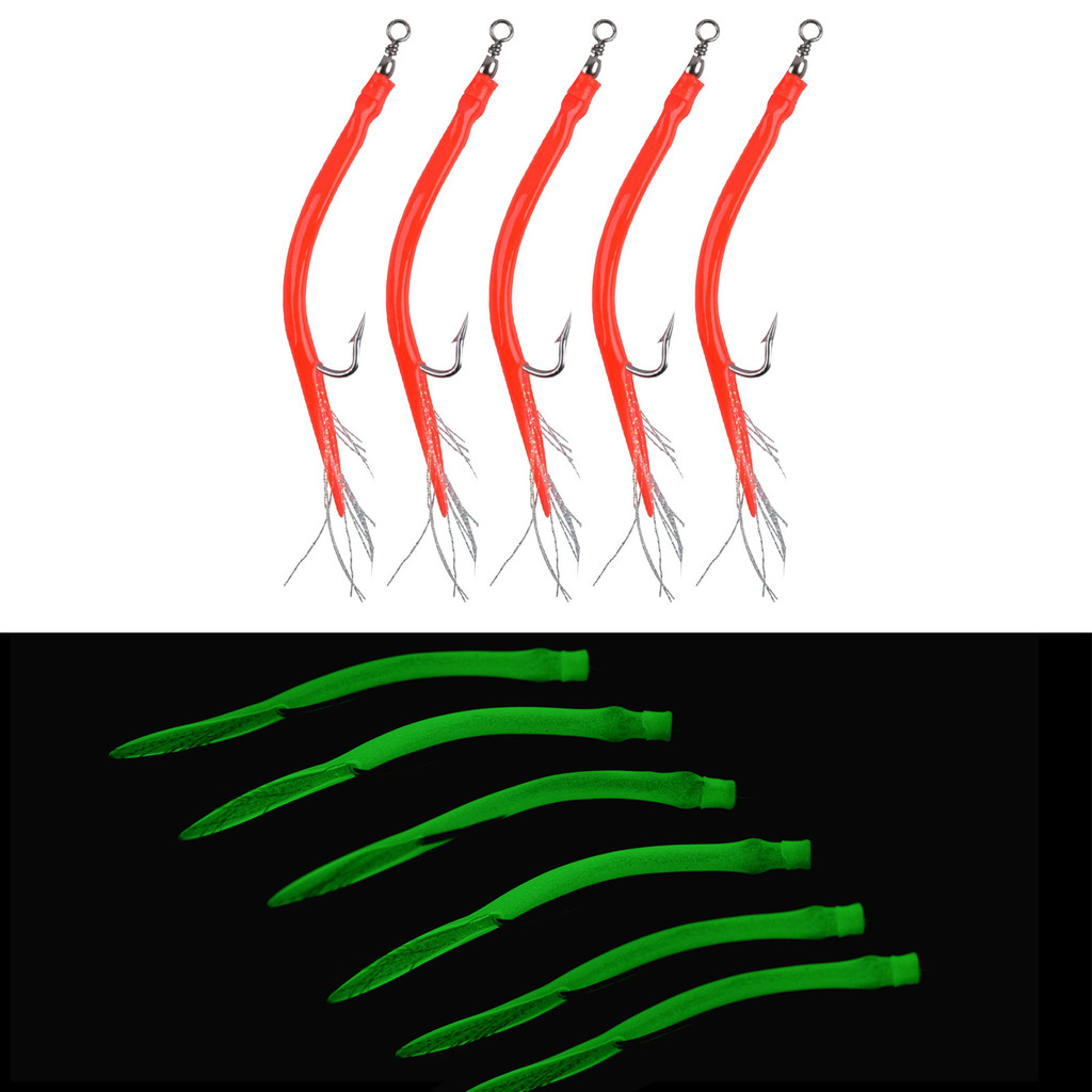 [ET]Fishhook Barbed Octopus Hook Fishing Accessories Fishing Eel Tube High Quality