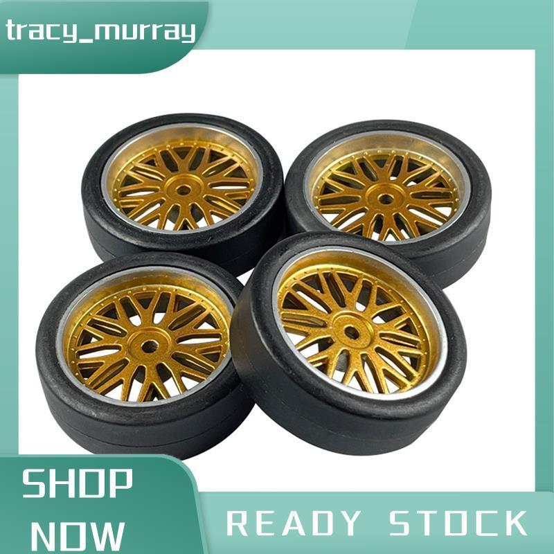 tracy_murray RC Drift ยางล้อ Tyre RC Drift ยางพลาสติก 32 มม.สําหรับ LDRC AE86 1/18 อะไหล่อัพเกรดอุปก