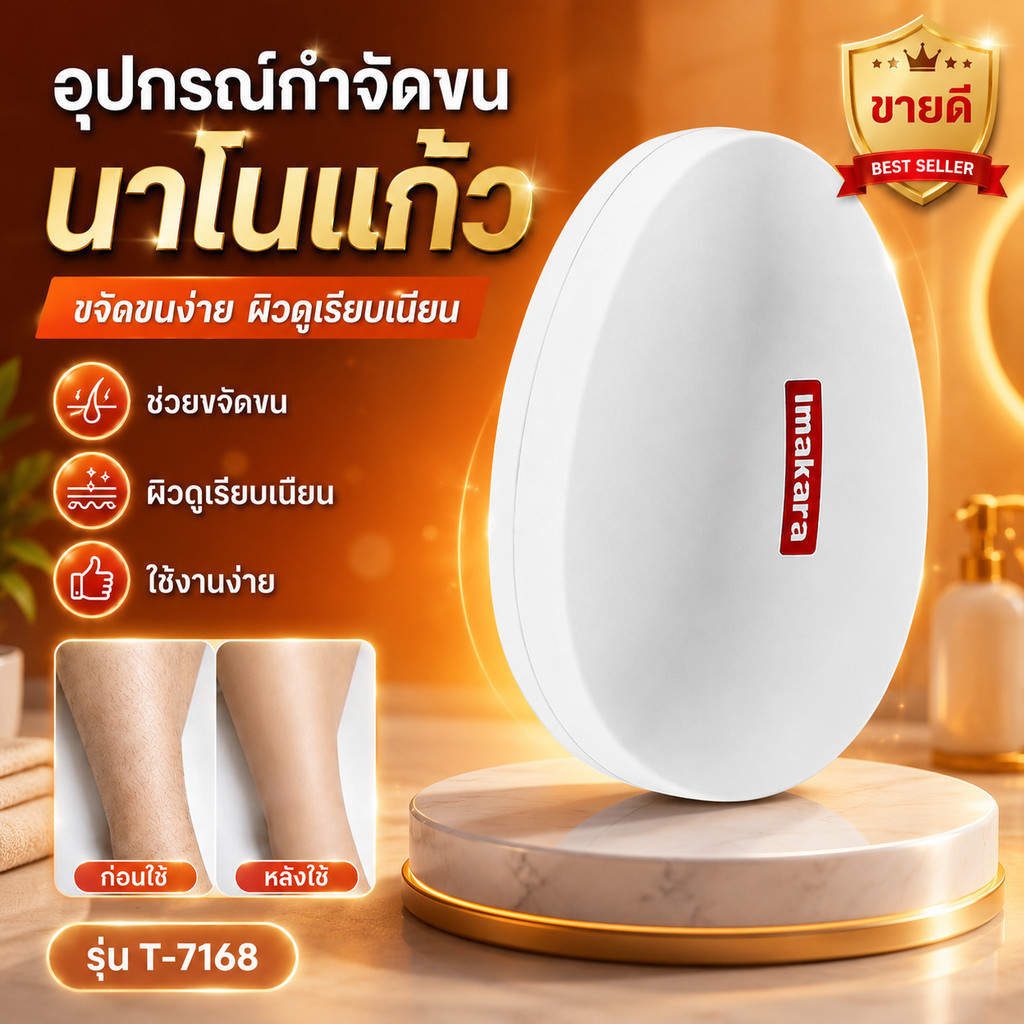 สินค้าขายดี เครื่องกำจัดขนแก้วนาโน สำหรับผู้หญิงและผู้ชาย กำจัดขนตามร่างกาย แบบแมนนวล ล้างน้ำได้ ใช้ง่ายที่บ้าน