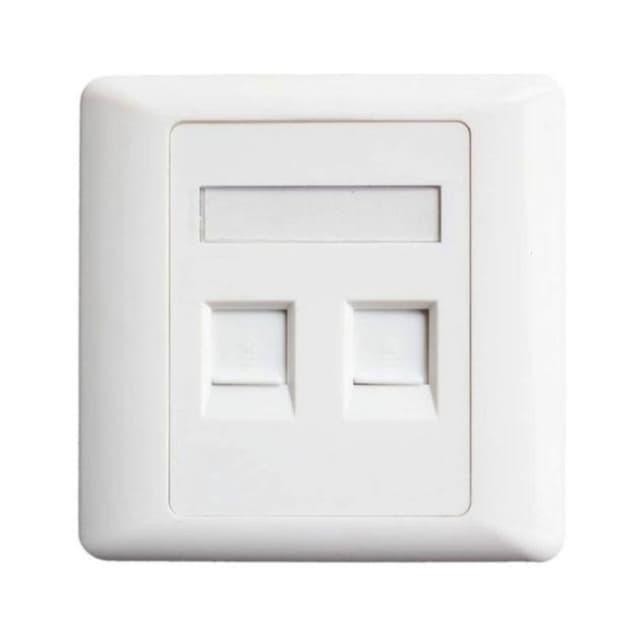 FACEPLATE UTP RJ45 LAN 2 PORT