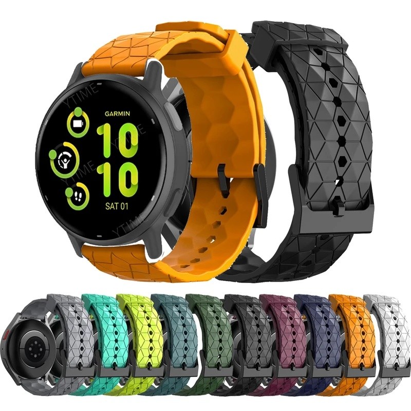 สําหรับ Garmin Vivoactive 6 5 3 Music Watchband 20 มม.SIlicone เปลี่ยนสายรัดข้อมือสําหรับ Garmin Ven