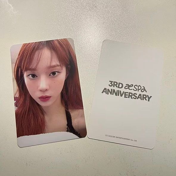 Aespa 3rd Anniversary Sticker Winter Gold Winter Photocard