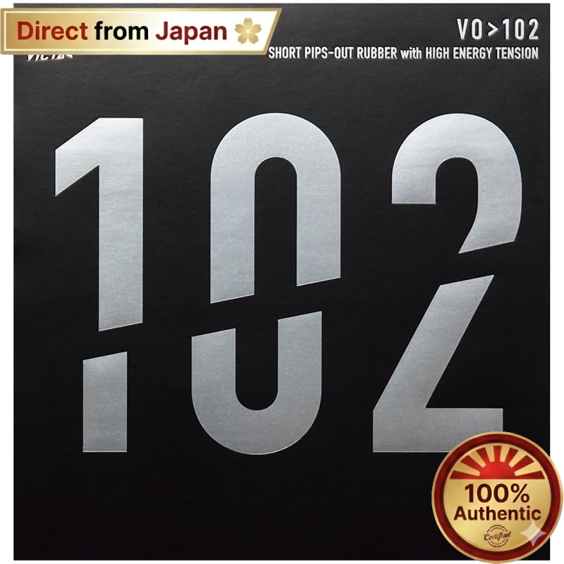 【Japan Quality】
VICTAS Table Tennis Rubber VO>102 High Energy Tension Attack, Available in Black and