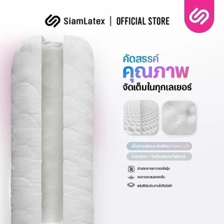 SiamLatex หมอนข้าง รุ่น Laco ป้องกันแบคทีเรีย และ ไรฝุ่น หุ้มผ้ากันน้ำลาย