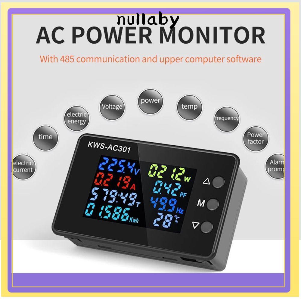NULLABY AC Wattmeter AC 50-300V KWS-AC301 Dedicated Chip Power Detector Power Energy Meter