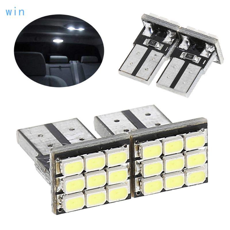 Win 2 ชิ้นรถหลอดไฟ LED T10 194 168 W5W 9 LED SMD ไฟหน้าไฟเลี้ยวหลอด