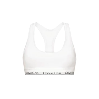 CALVIN KLEIN เสื้อชั้นในผู้หญิง Icon Cotton Modal Lightly Lined Bralette รุ่น QF3785AD 100 - สีขาว