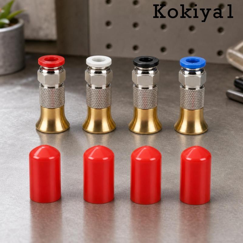 [Kokiya1] 4 ชิ้น PC4-M6 ข้อต่อ Push-to-Connect PC4-M6 ขั้วต่อนิวเมติก Knurled สําหรับ