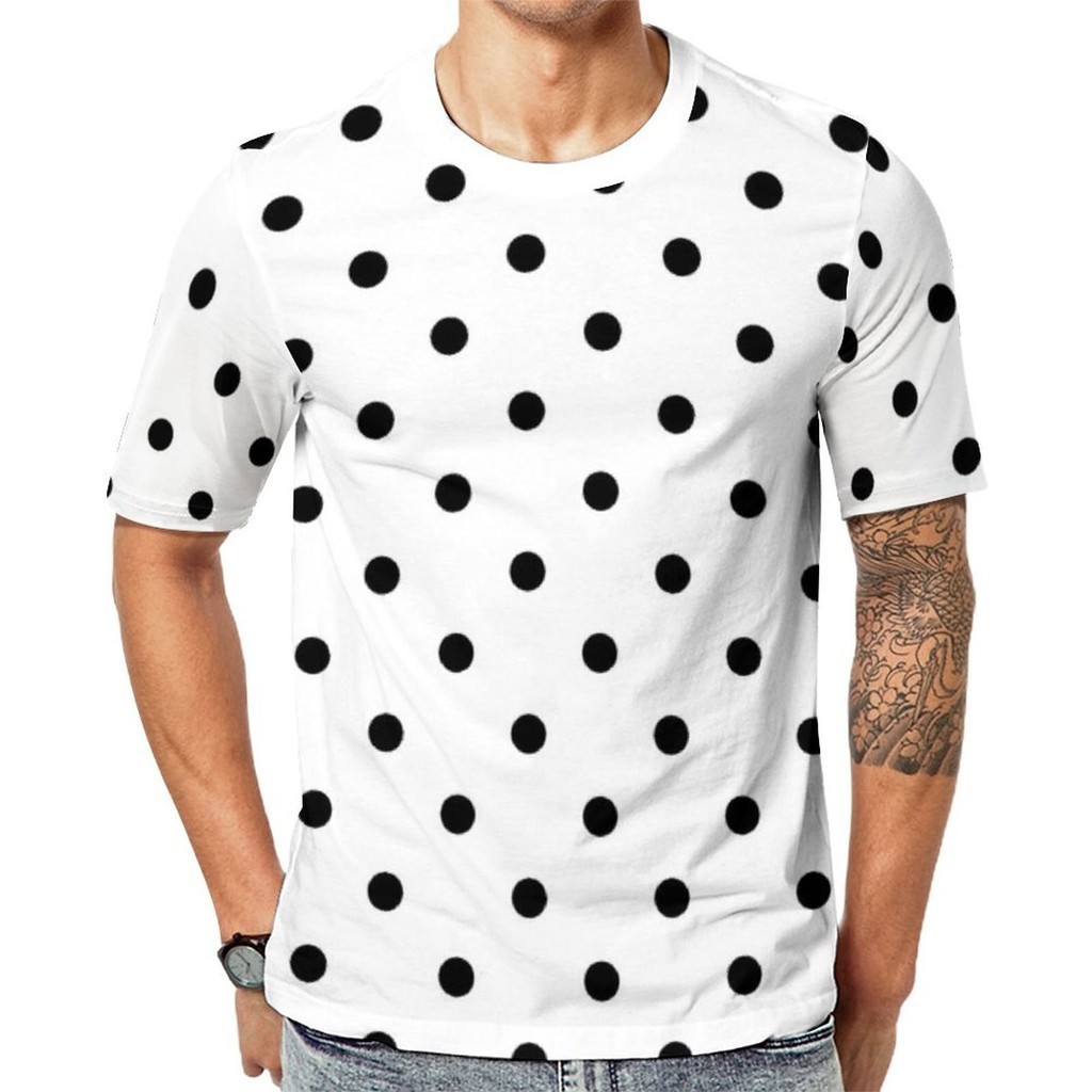 ใหม่ Polka Dot Tshirt 3D พิมพ์ผู้ชายผู้หญิง Unisex เสื้อยืดฤดูร้อนขนาดใหญ่ T เสื้อแฟชั่นสบายๆ Quick Dry TeesXS-6XL