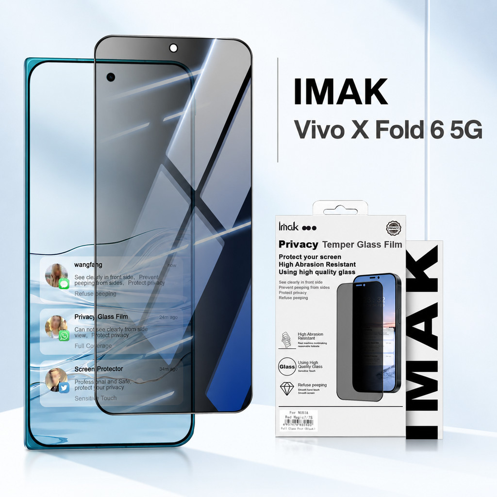 ฟิล์มกันมอง สำหรับ Vivo X Fold6 Fold6 ความเป็นส่วนตัว กันมอง กันรอย Oleophobic FM0010