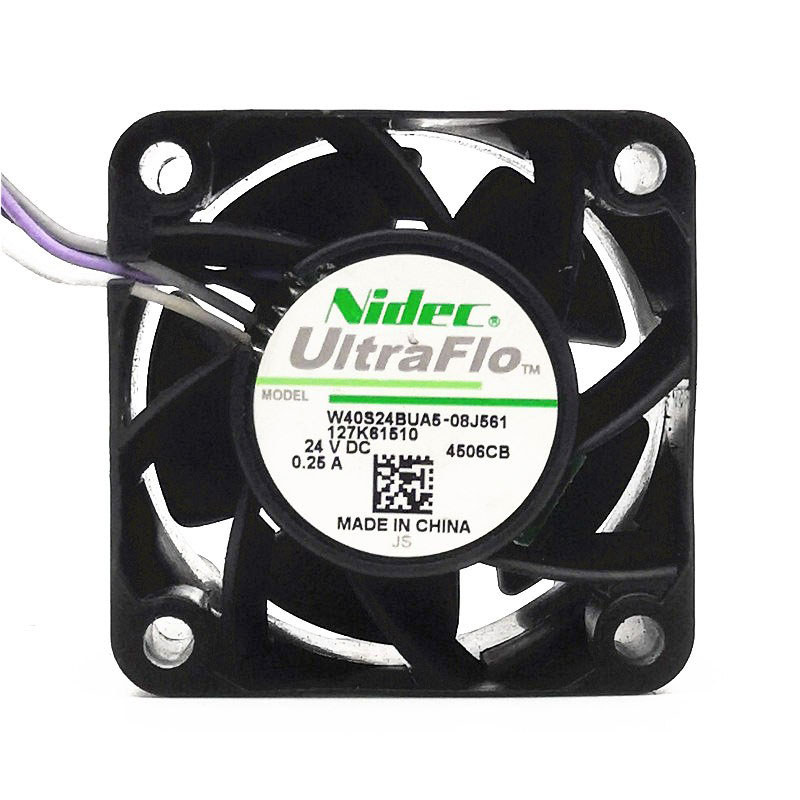 พัดลมระบายความร้อน Nidec ดั้งเดิม W40S24BUA5-08J561 4028 24V 0.25A อินเวอร์เตอร์ 4 สาย