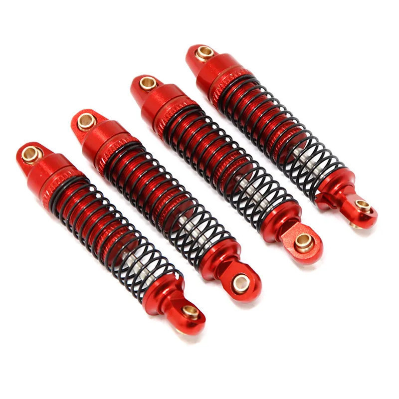 4PCS โลหะโช้คอัพ Damper สําหรับ TRX4M TRX-4M Bronco Defender 1/18 RC โช้คอัพ Crawler รถ