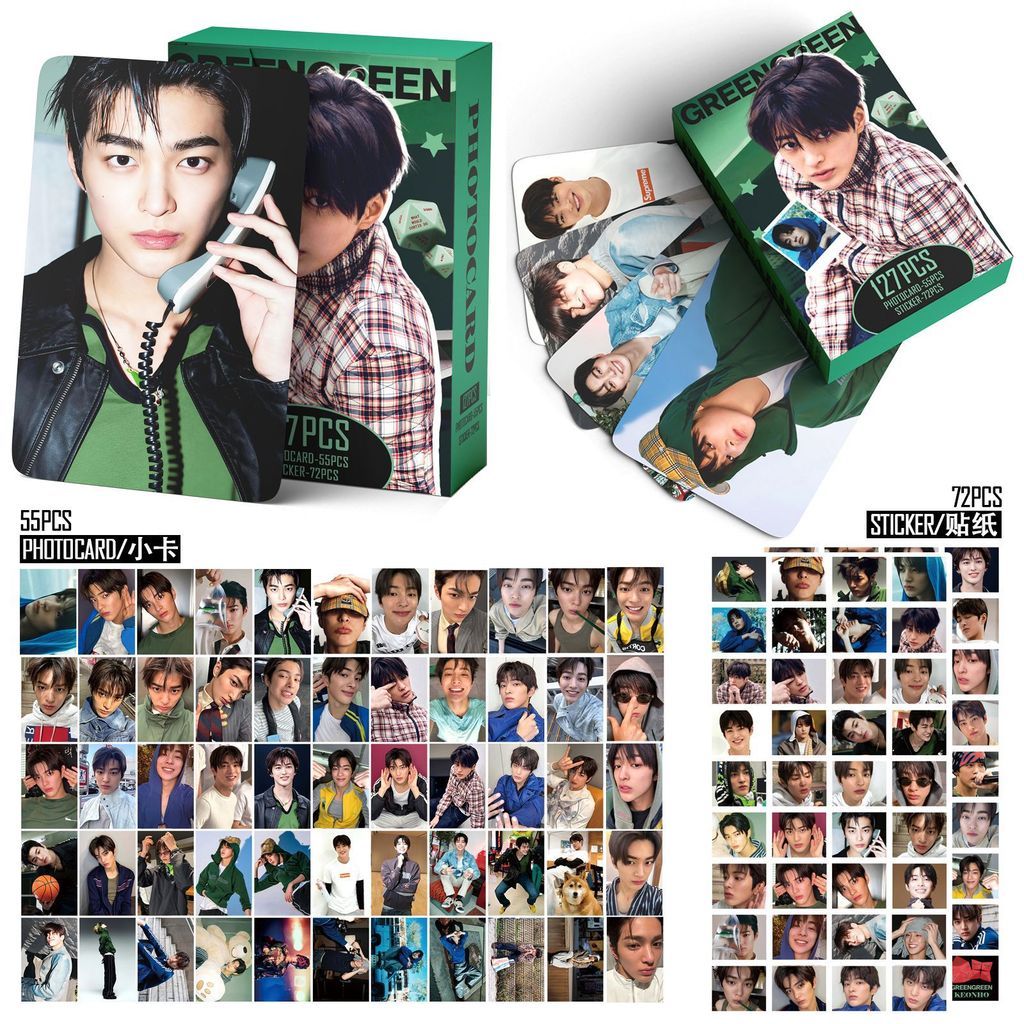 2026 สไตล์ใหม่ 127 แผ่น CORTIS GREENGREEN KEONHO KEONHO สติ๊กเกอร์โฟโต้การ์ด REDRED