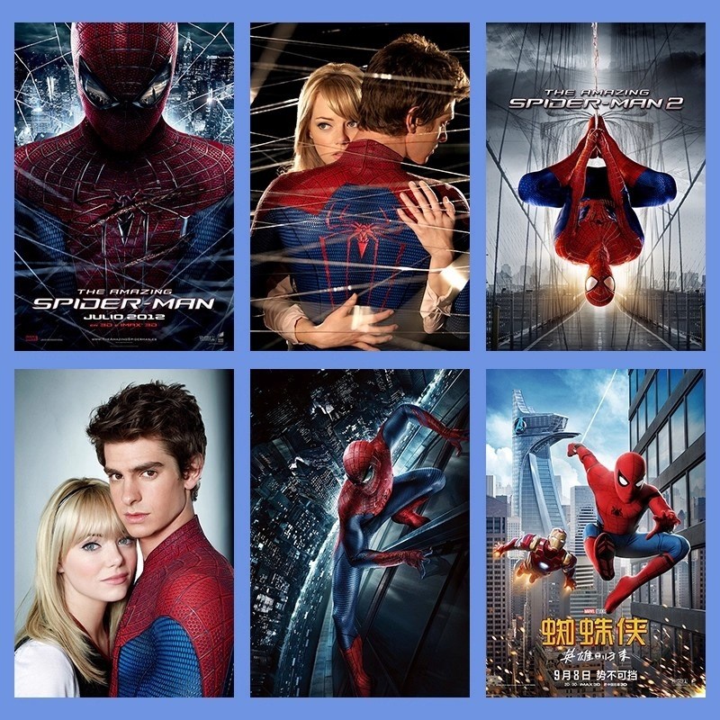 Extraordinary Spiderman โปสเตอร์ Marvel ภาพยนตร์สติ๊กเกอร์ติดผนังกันน้ํา Gwins Daisy ตกแต่งภาพวาดติด