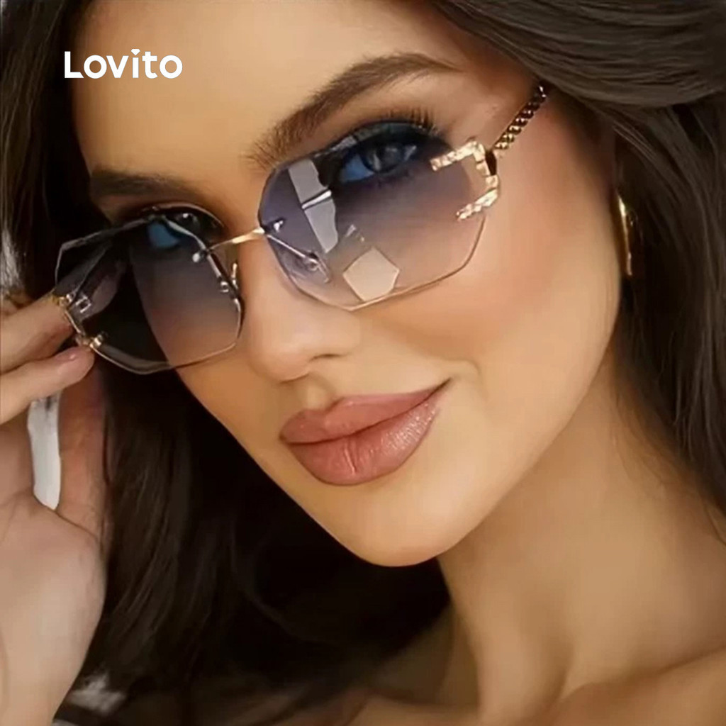 Lovito สง่างาม แว่นตากันแดดลดแสงจ้า LFA90X027