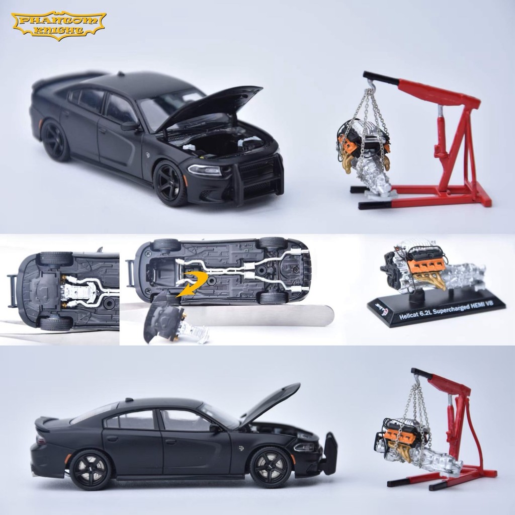 Dodge Charger Dodge Charger SRT Hellcat PK 1: 64 Alloy Open Cover Car Model