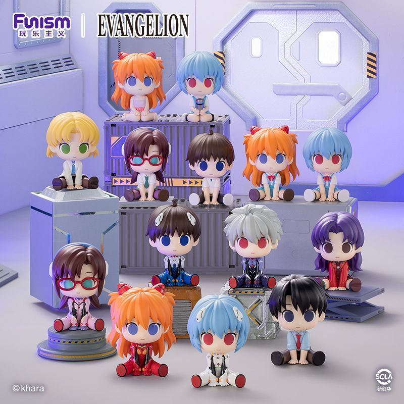 [12 ชิ้น] FUNISM 丨 Neon Genesis Evangelion - EVA Cute Twist Series Mystery Box First Plan: Little To