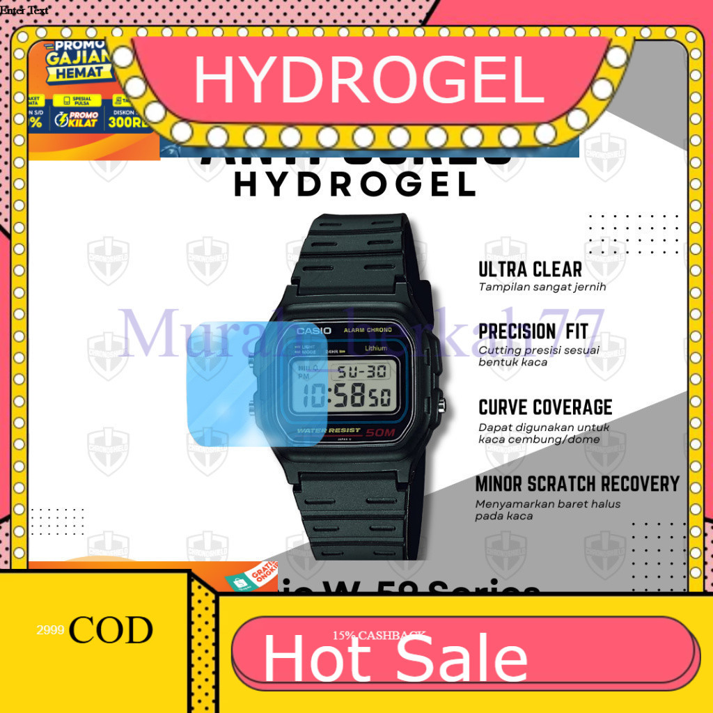 HYDROGEL ไฮโดรเจลป้องกันรอยขีดข่วน Casio W59 W-59 W 59