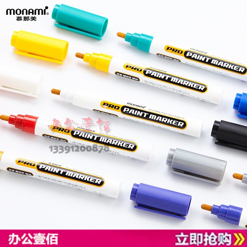 ต้นฉบับนําเข้าเกาหลีปากกาสี MONAMI MONAMI รถเรือล้ออิเล็กทรอนิกส์ Touch-Up ปากกาสี DIY ปากกาสี