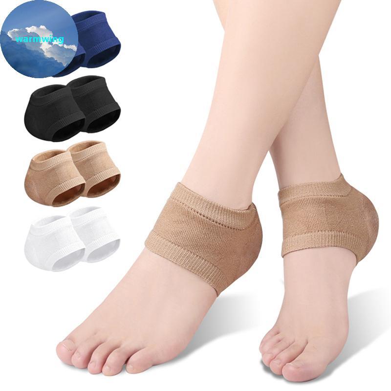 Warmwing เจลซิลิโคน Heel Protector Sleeve Heel Pads Heel Cups Plantar Fasciitis รองรับ Feet Care Ski