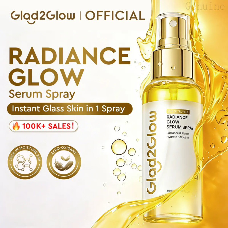 [HOT] Glad2Glow Truffle Radiance Glow Serum Spray |   ไฮเดรตและซ่อมแซม |   Instant Glass- Glow In 1 