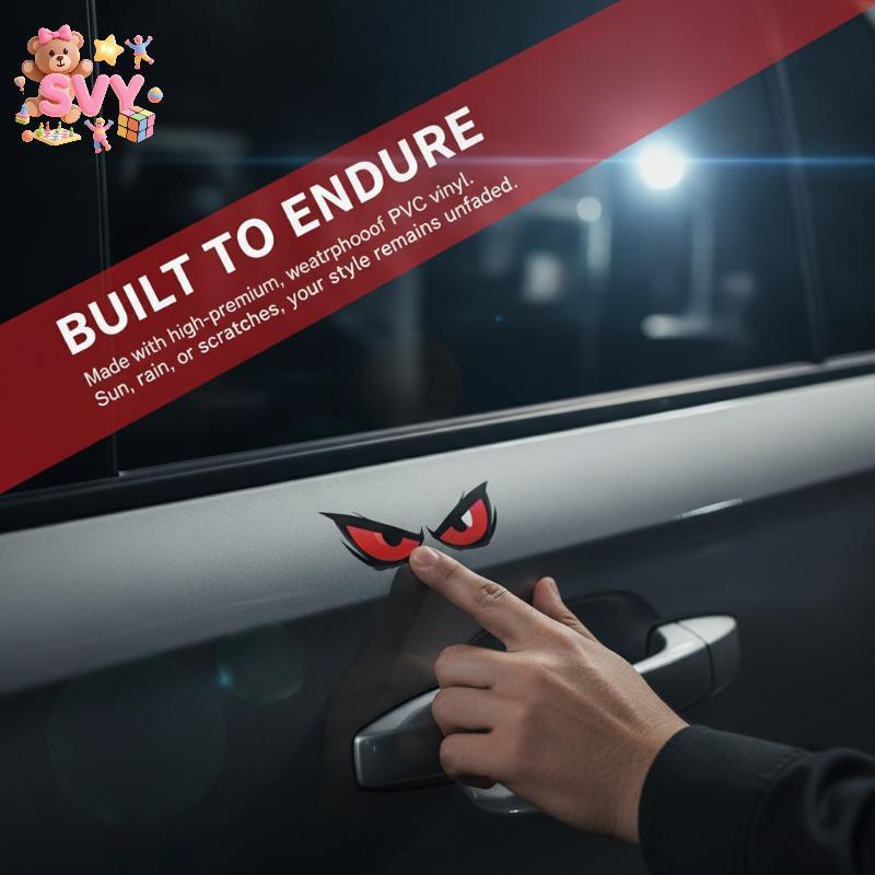 [SVY] Fierce Eyes Stier Devil Eye Decal สําหรับรถยนต์แล็ปท็อปสเก็ตบอร์ด