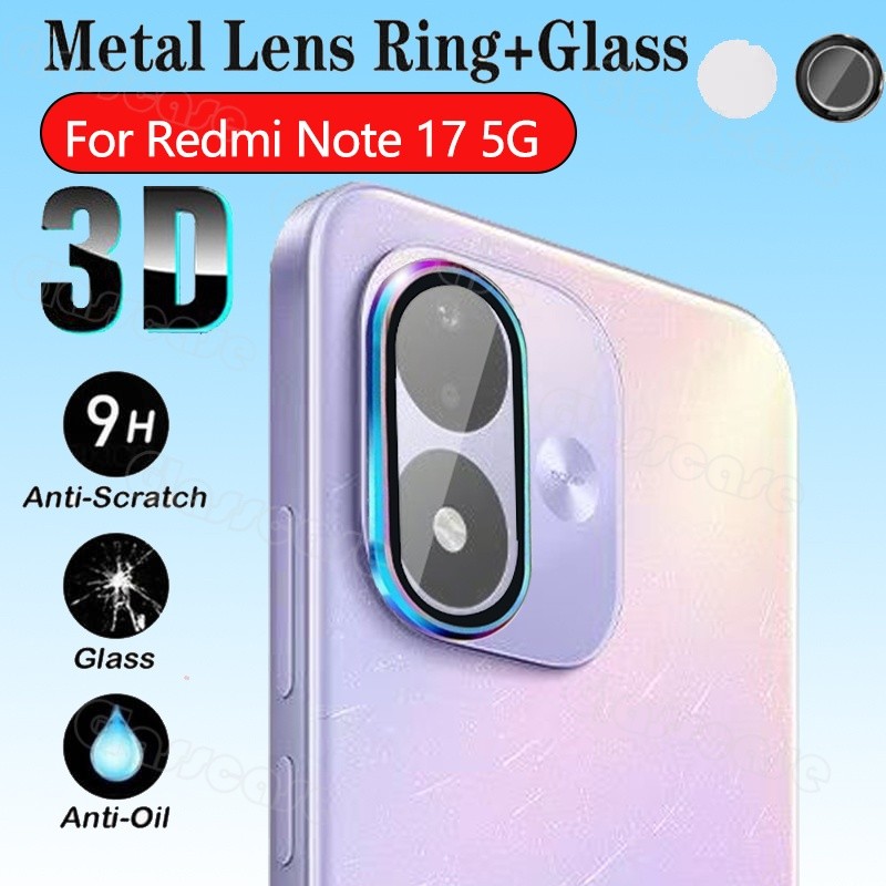 [คลังสินค้าพร้อม]เลนส์กล้องโลหะสําหรับRedmiหมายเหตุ17 Note17 Pro Max 17Pro 17ProMax 17Note Series 4G 5G 2026 9H HDอลูมิเนียมโลหะผสมโลหะกล้องเลนส์ป้องกันฟิล์ม
