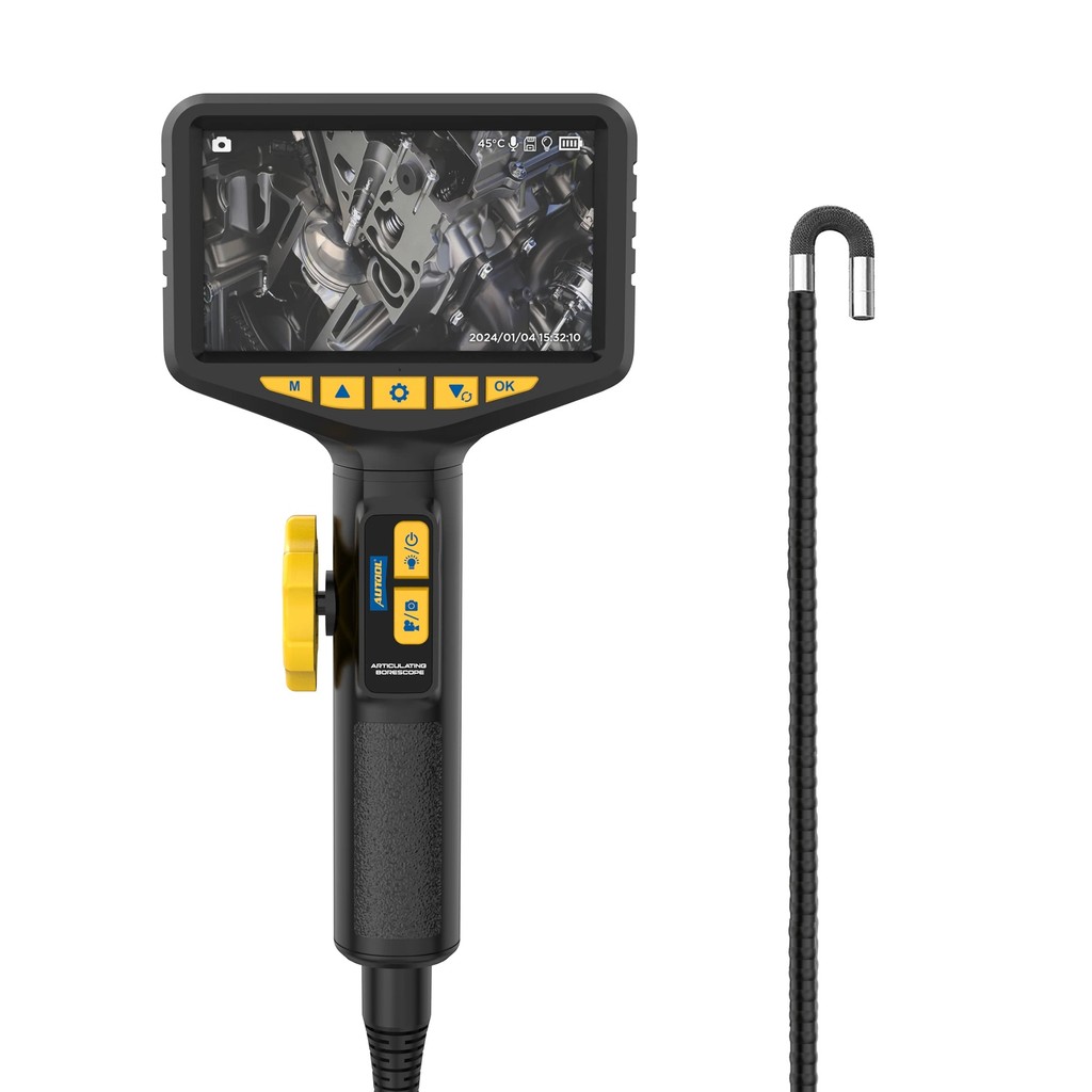 MMKV AUTOOL SVB305 รถตรวจสอบร่างกาย Borehole กล้องเครื่องมือวินิจฉัยยานยนต์ไร้สาย Hd Articulent Bore