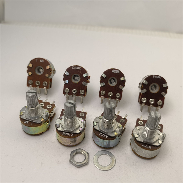 SH 148 ประเภท Dual Potentiometer B1K B100K A25K C100K ความยาวจับ 15 มม.ดอกไม้