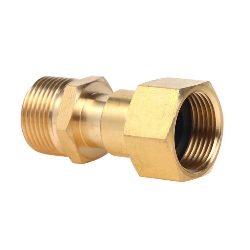 [WillBeRedT] M22 14 มม.เครื่องซักผ้าแรงดันสูงทองเหลืองข้อต่อหมุนท่อข้อต่อข้อต่อข้อต่อข้อต่อท่อหมุนได้ 360 องศาer Connector [ใหม่]