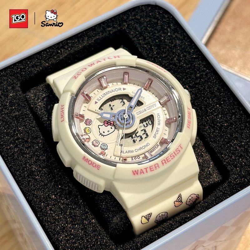[Zhenggang] ZGO-HelloKitty Student Watch นักเรียนมัธยมต้นหญิงกีฬามูลค่าสูง Luminous Ele